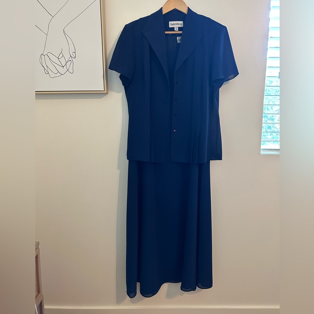 Danny & Nicole Navy Maxi Dress